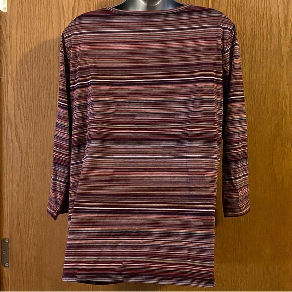 🌺3 for $30🌺Christopher & Banks Stretchy 3/4 Sleeve Top, size L. (S109) - Picture 2 of 6
